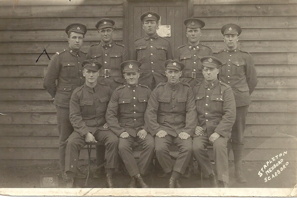 Aimé with his Regiment taken Overseas in UK during WW I
